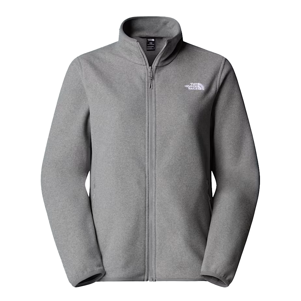 The North Face Women's Glacier Full Zip Fleece TNF Mid Grey Heather - Booley Galway