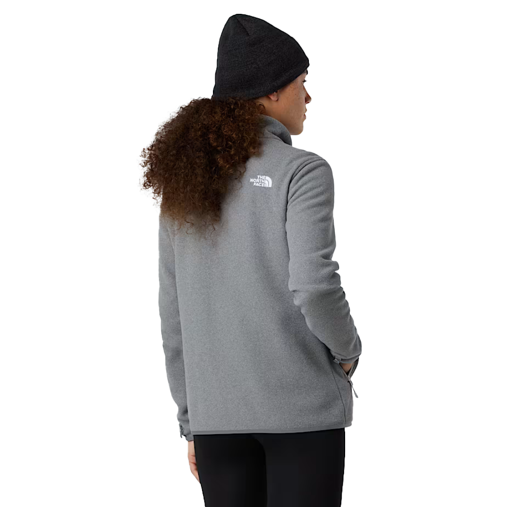 The North Face Women's Glacier Full Zip Fleece TNF Mid Grey Heather - Booley Galway