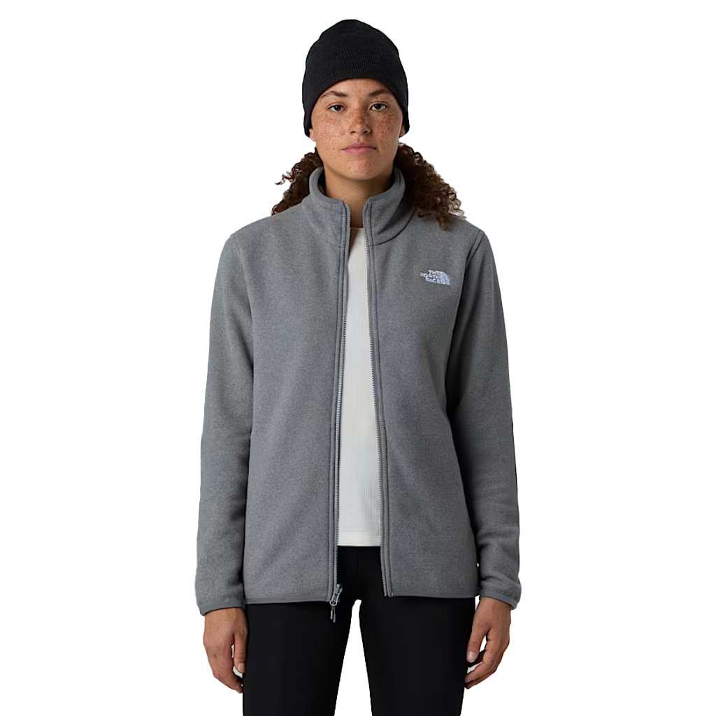 The North Face Women's Glacier Full Zip Fleece TNF Mid Grey Heather - Booley Galway