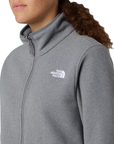 The North Face Women's Glacier Full Zip Fleece TNF Mid Grey Heather - Booley Galway
