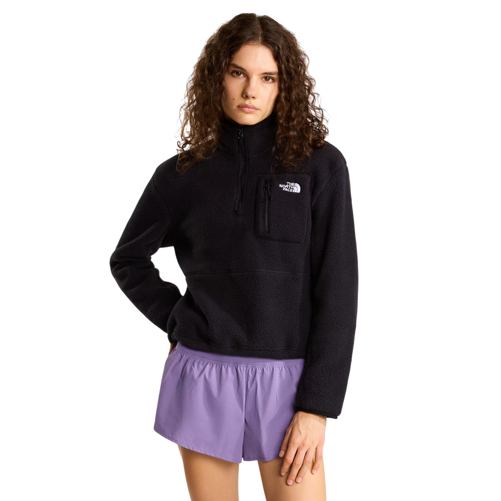 Women's Yumiori 1/4 Zip Fleece Jacket - TNF Black-TNF Black