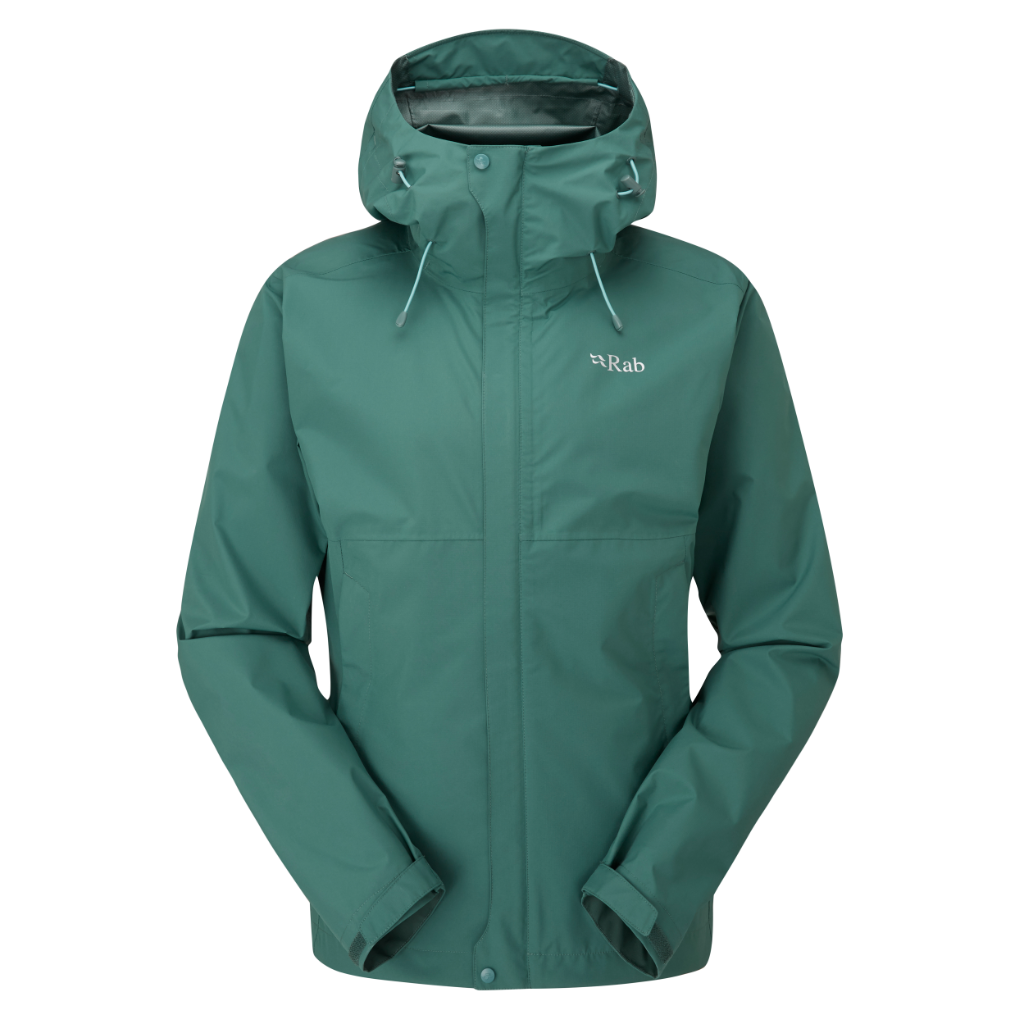 Women's Downpour Eco Waterproof Jacket - Eucalyptus