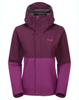 Rab Women's Downpour Waterproof Jacket Mulberry / Plum - Booley Galway