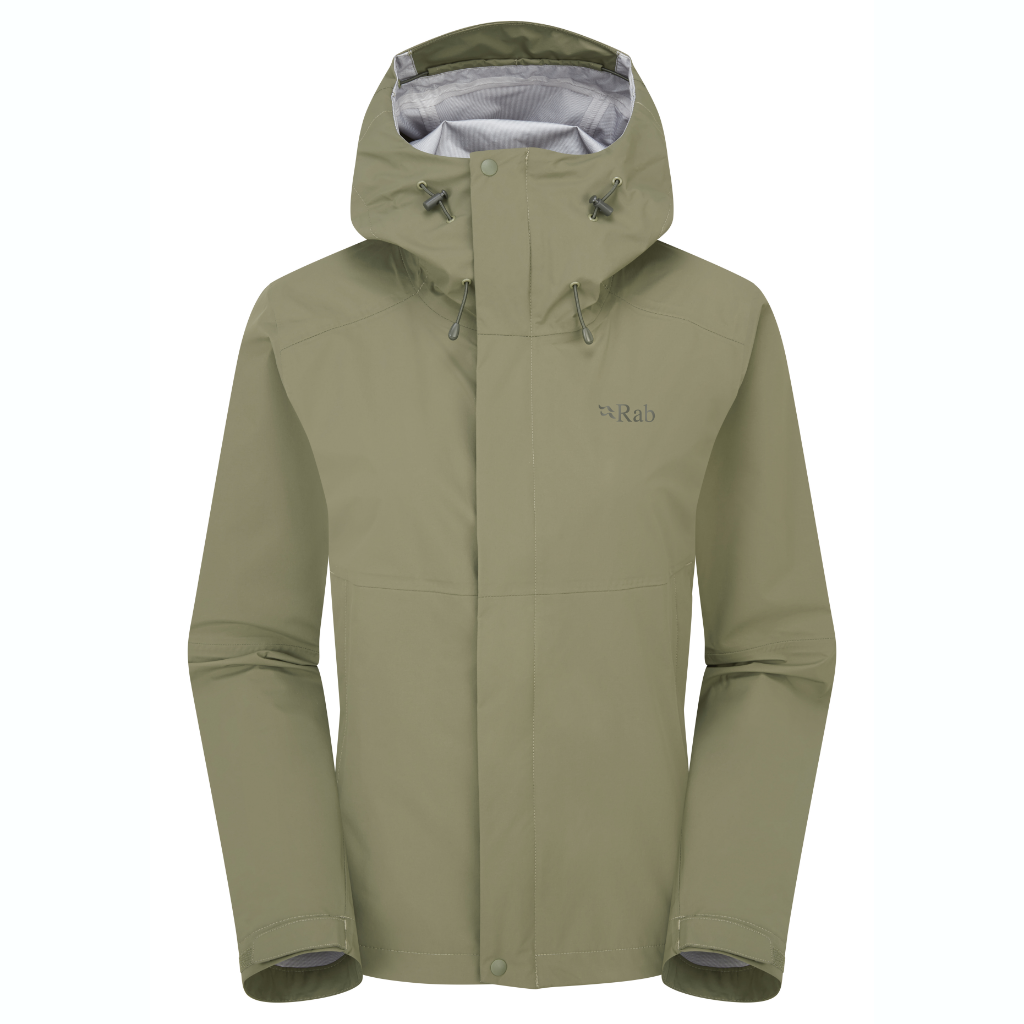 Rab Women's Firewall Waterproof Jacket Light Khaki - Booley Galway