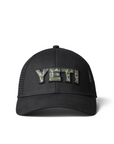 Yeti Camo Logo Badge Trucker Hat Black - Booley Galway
