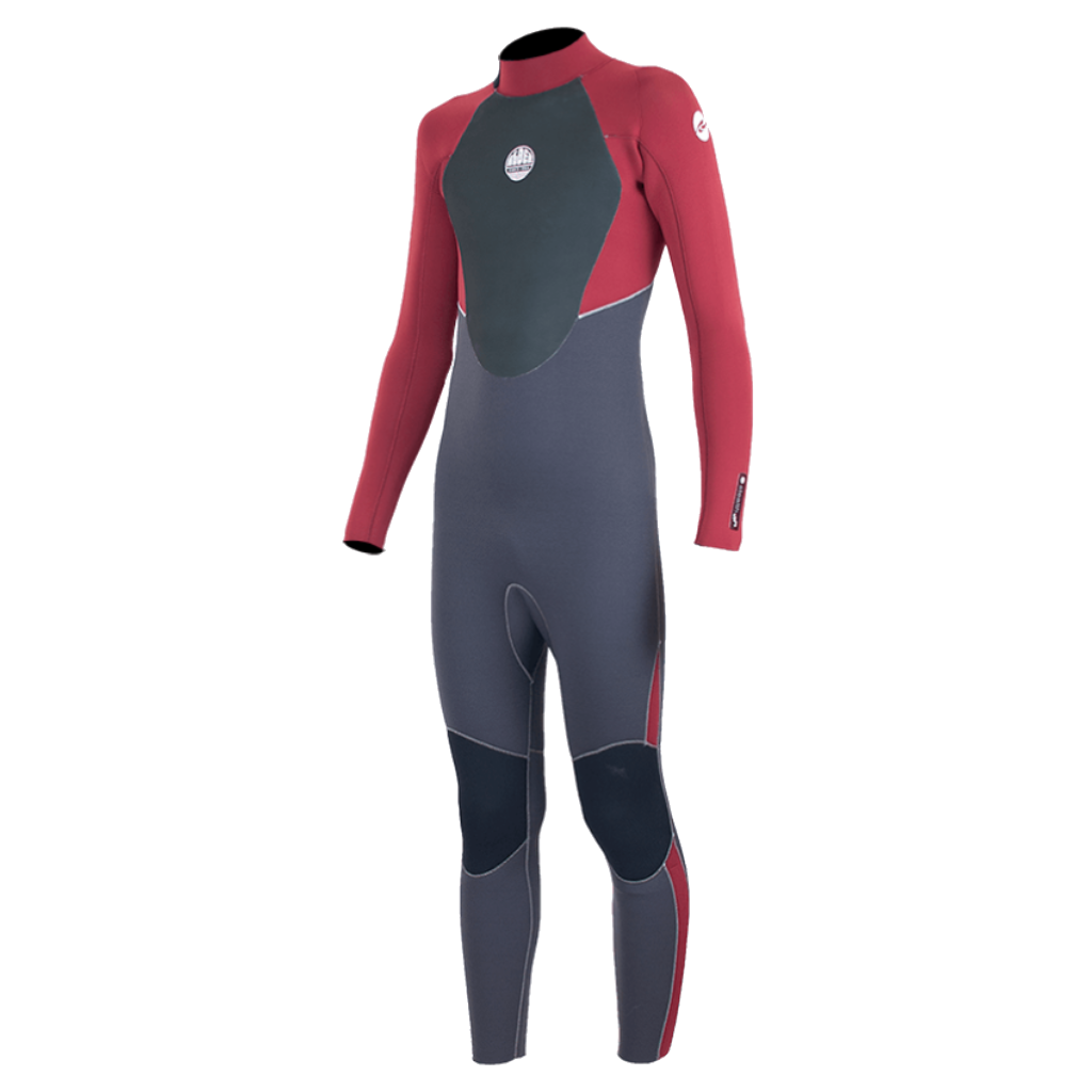 Kids Stealth 5/4/3 Back Zip - Red