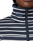Women's Crew Fleece Jacket - Navy Stripe