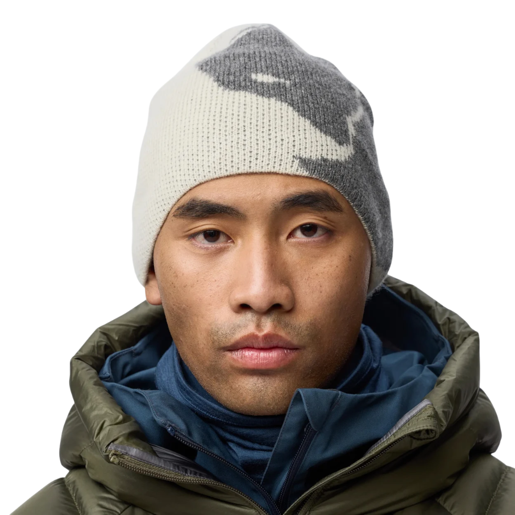 Bergtagen Jacquard Beanie-Chalk White-Grey