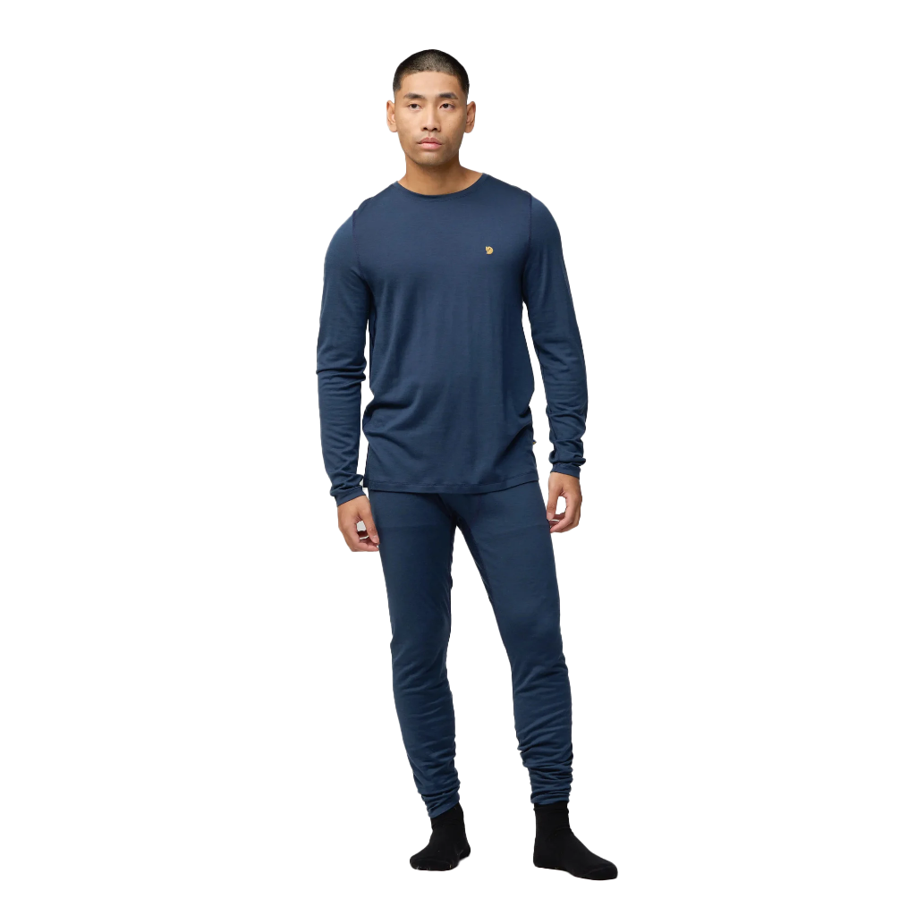 Fjallraven Men's Bergtagen Merino 190 L/S Mountain Blue - Booley Galway