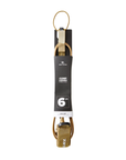 Rip Curl 6 ft Competition Surf Leash Khaki - Booley Galway