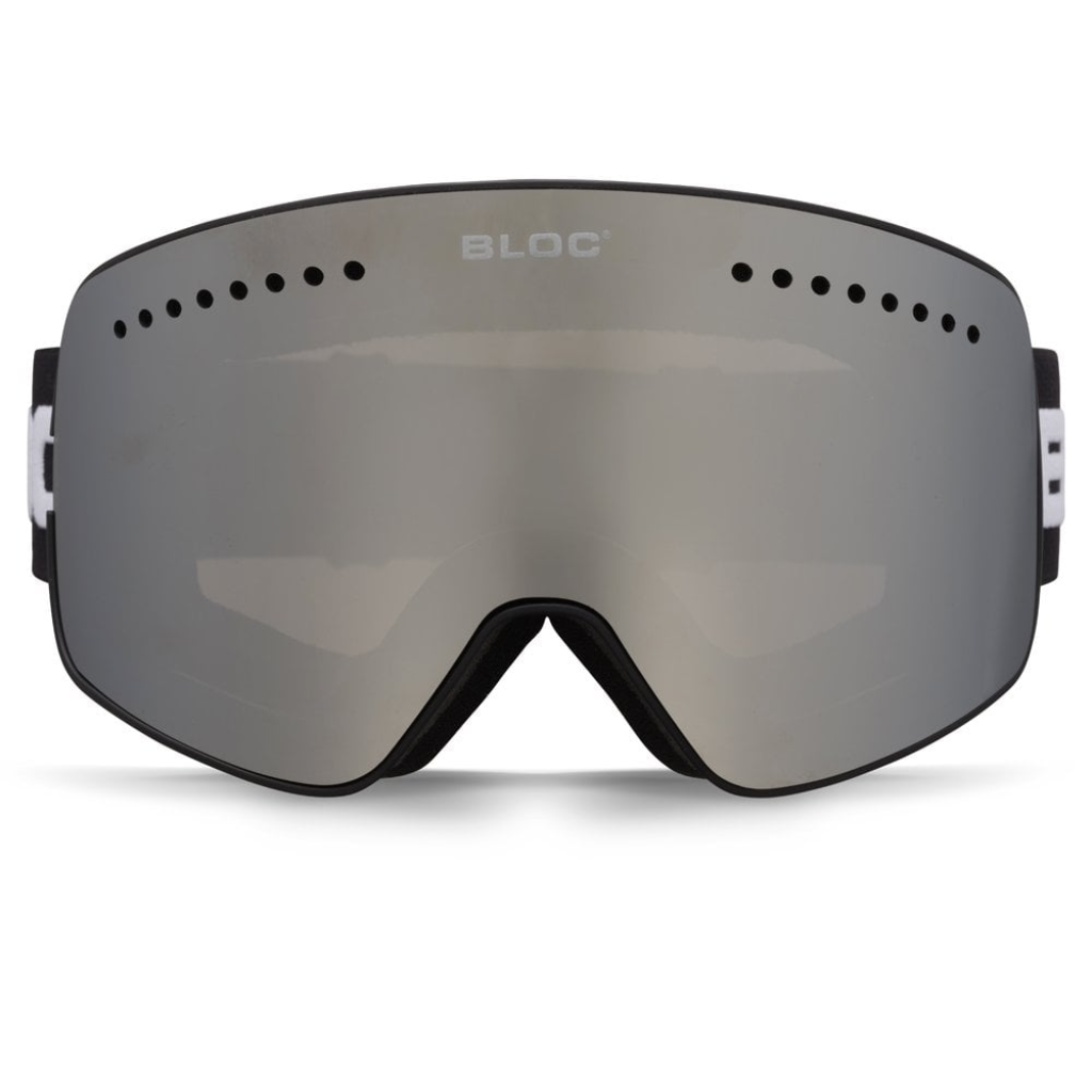 BLOC Fifty-Five Interchangeable 3 Lens and Hard Case Matt Black Strap / Silver Mirror / Brown Blue / Powder Lenses - Booley Galway
