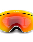 BLOC Small Fit Moon Matt White / Dark Brown Red Mirror Lens - Booley Galway