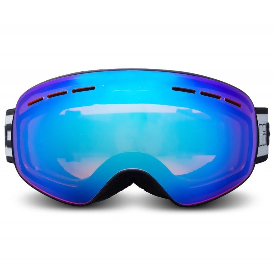 Small Fit Moon - Matt Black / Orange Blue Lens