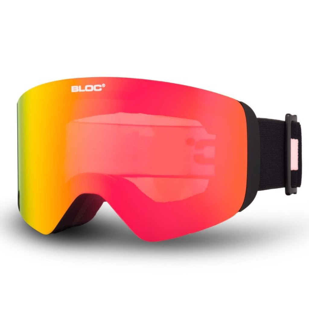 Thirty-Five - Matt Black / Brown Red Mirror Lens