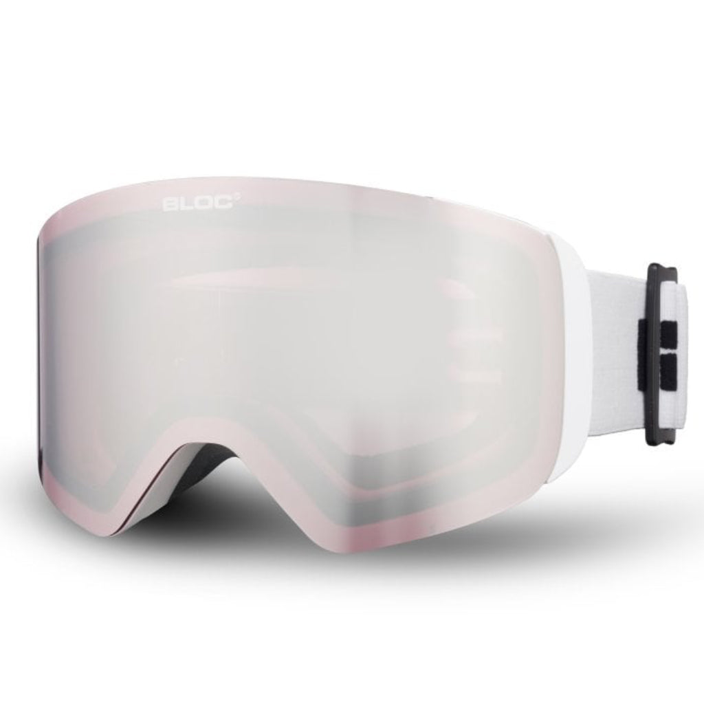 Thirty-Five - Matt White / Light Purple Mirror Silver Lens