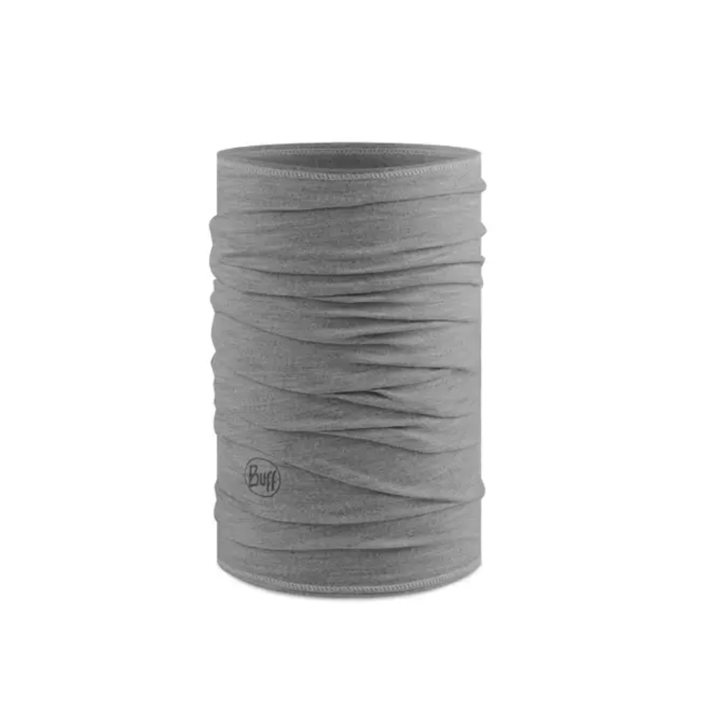 Merino Wool Buff Lightweight - Solid Light Grey