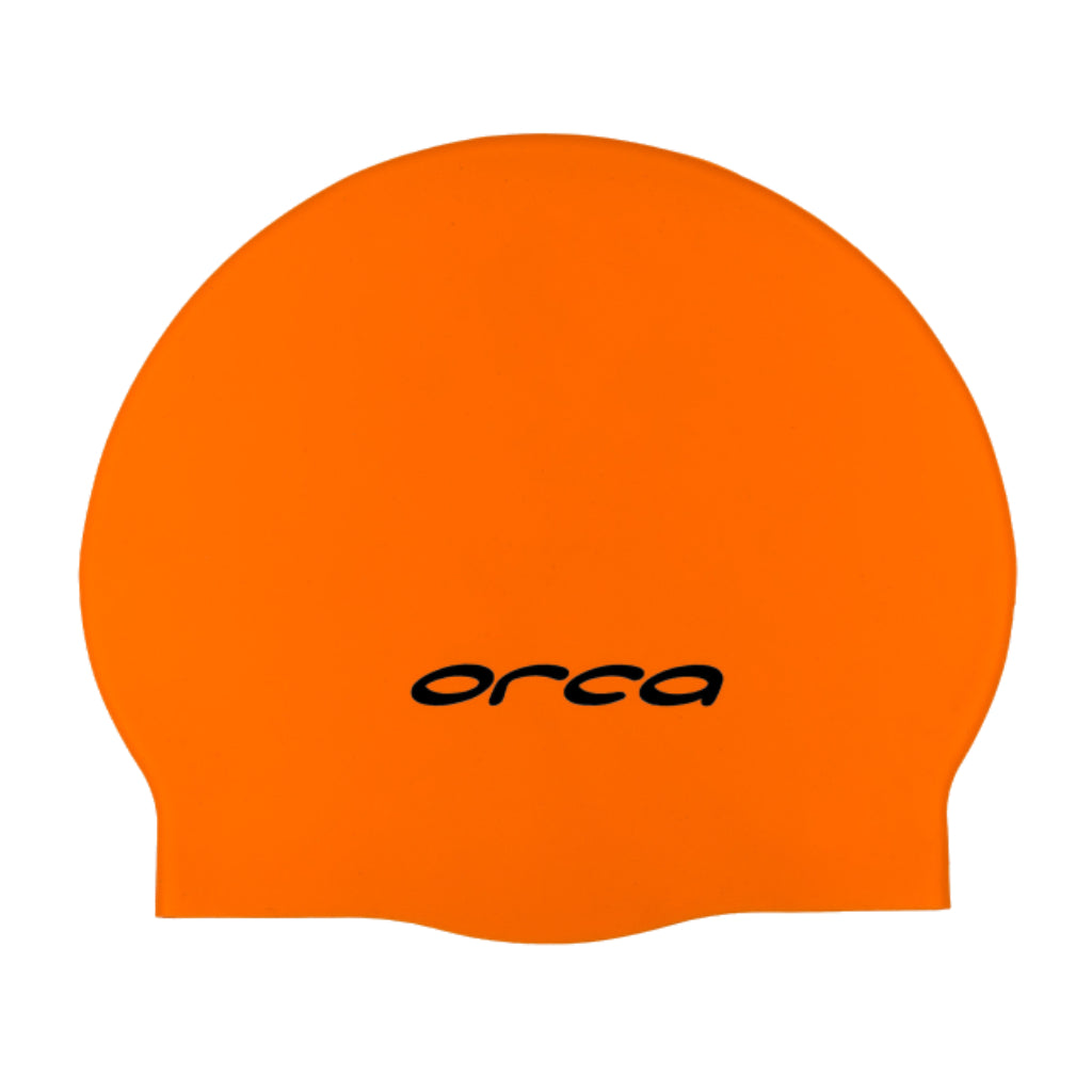 Silicone Swim Cap - High Vis Orange