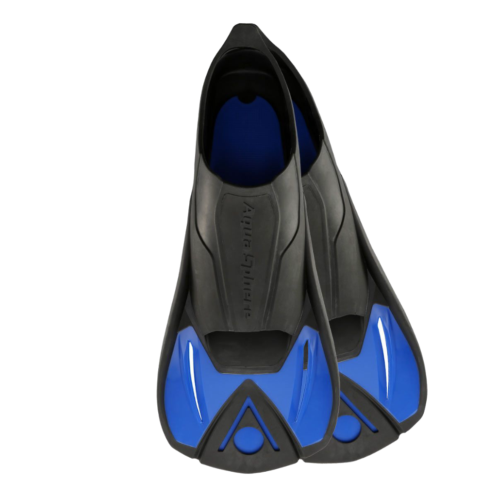 Kids Microfin Swim Fins - Blue / Black