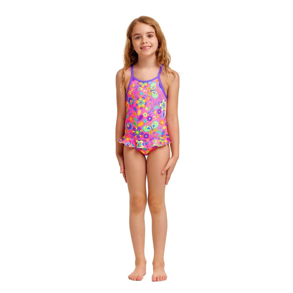 Funkita Kids Belted Frill One Piece Flower Bed - Booley Galway