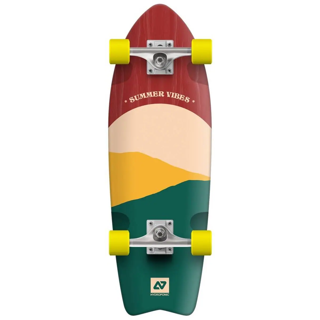 Hydroponic Fish Complete Cruiser Skateboard (28" - Sun Red)