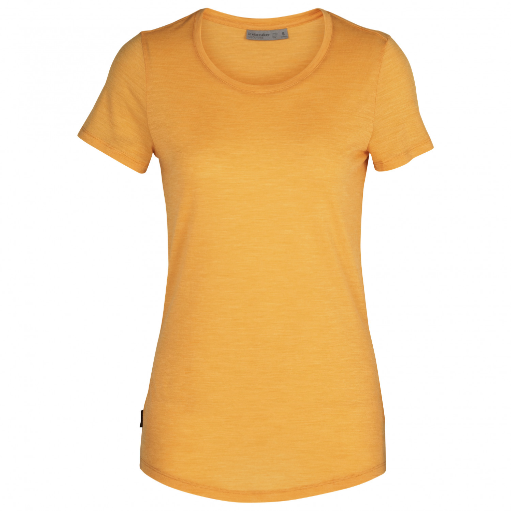 Women's Sphere S/S Low Crewe - Safflower Heather