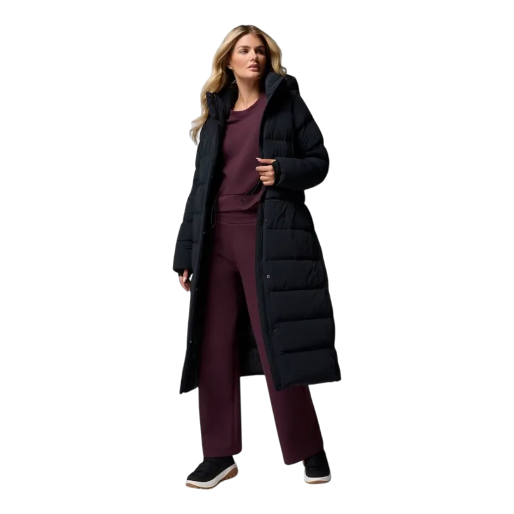 Women's Amaze Puff™ Long Hooded Down Puffer - Black
