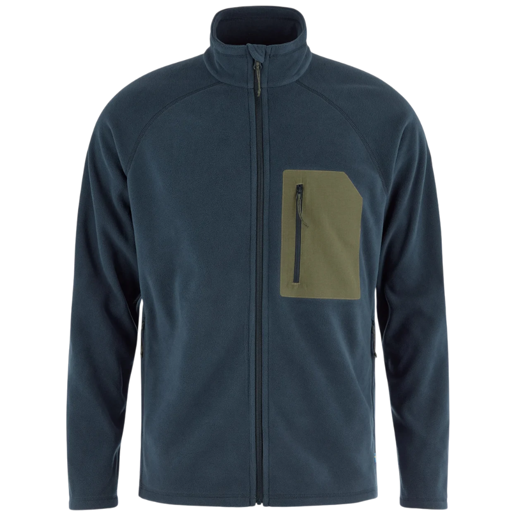 Men's Kaipak Fleece -Dark Navy-Laurel Green