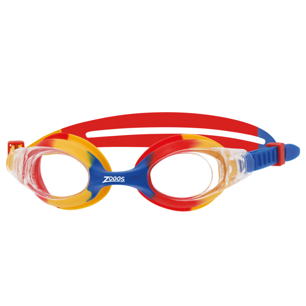 Kids Little Bondi Goggles - Yellow / Red / Clear Lens