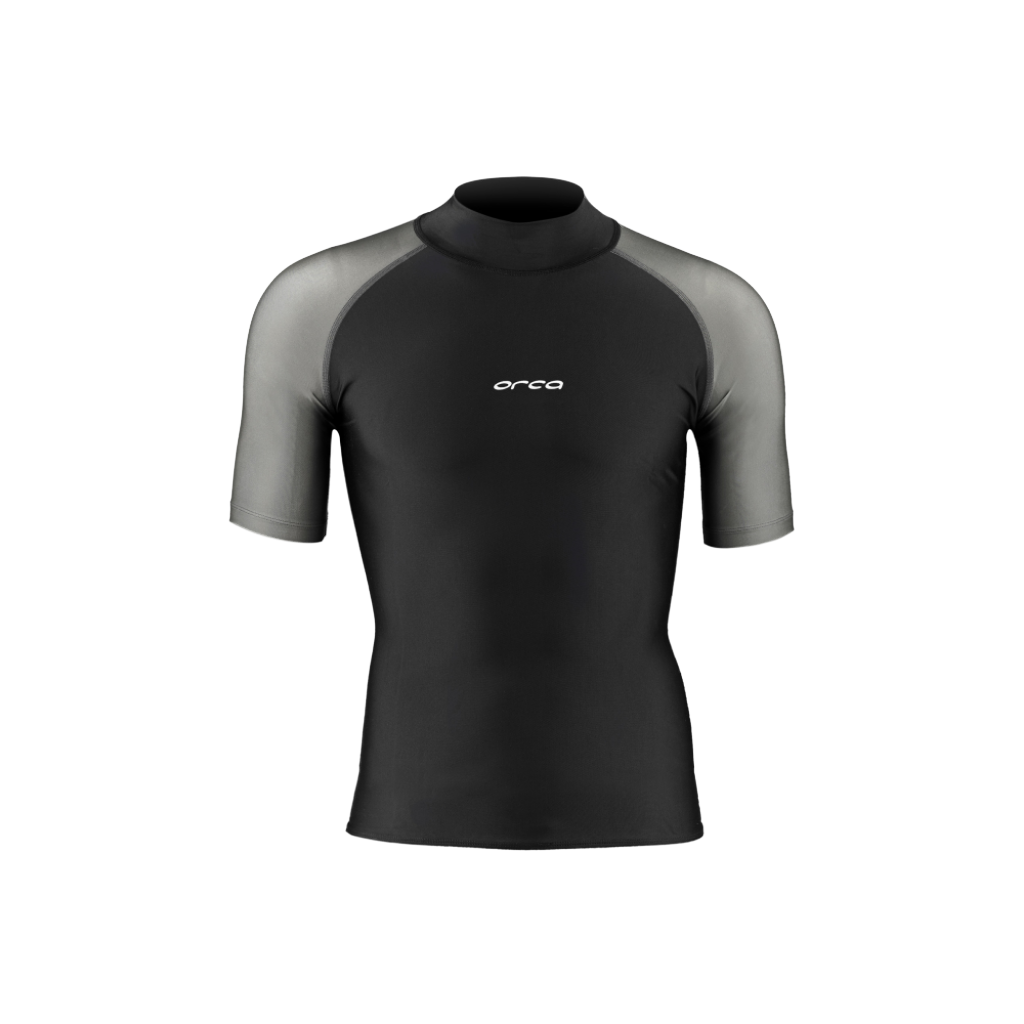 Orca Men&#39;s Bossa Black Rash Vest Black - Booley Galway