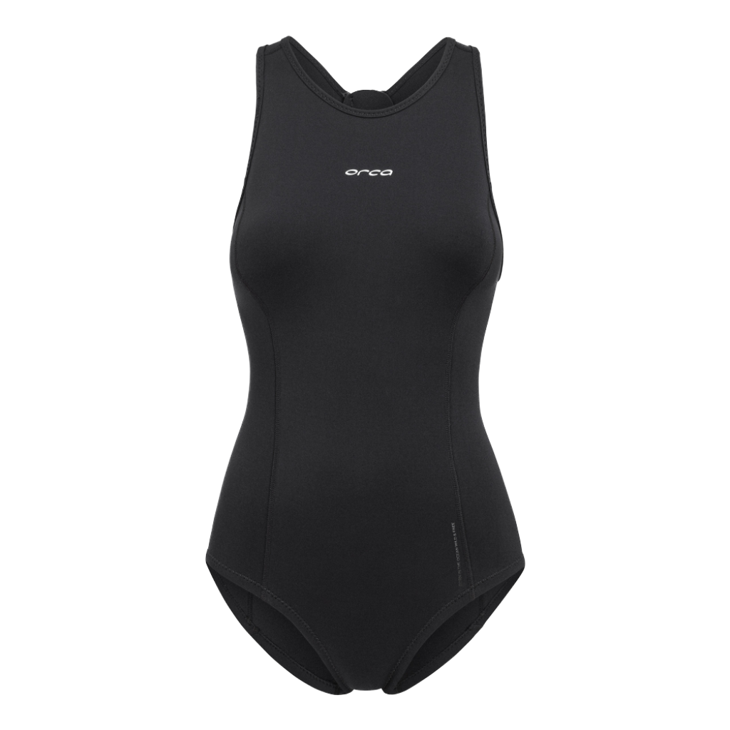 Women's Neoprene One Piece Swimsuit - Black