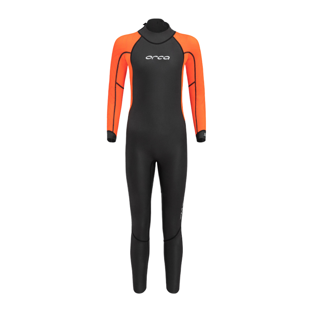 Orca Kids Vitalis Squad Hi-Vis Openwater Wetsuit Black - Booley Galway