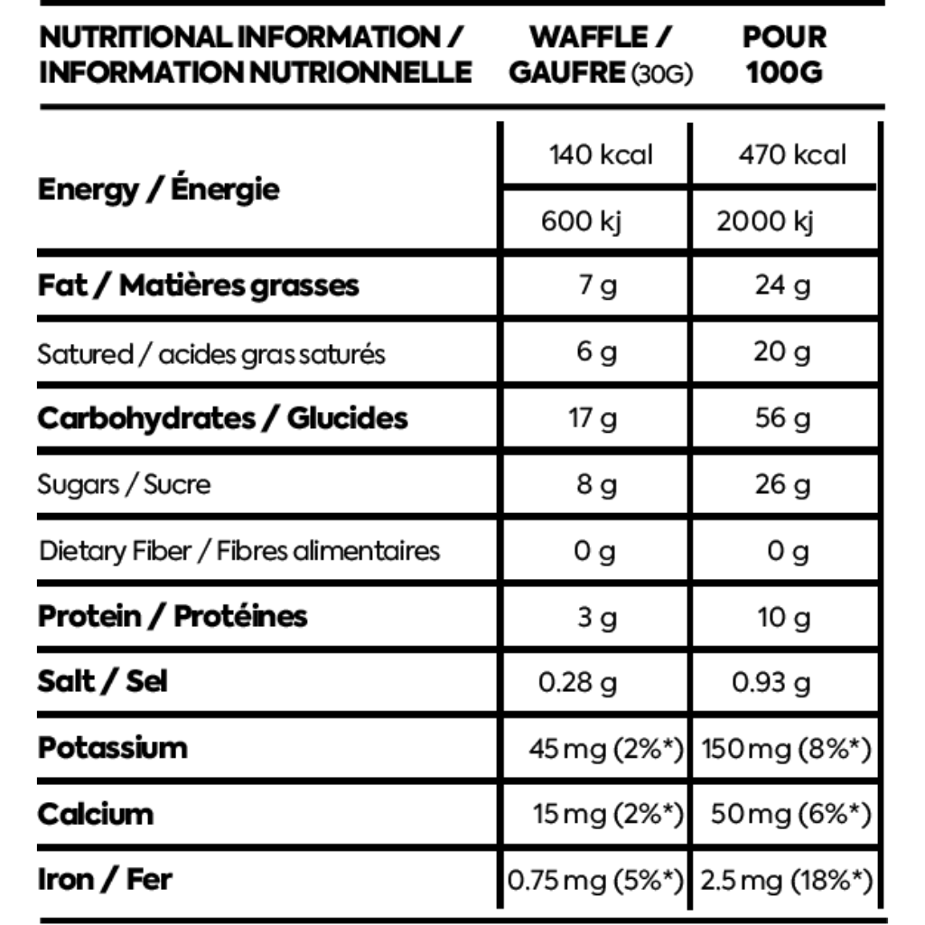 Naak Energy Waffle - Maple Syrup - Booley Galway