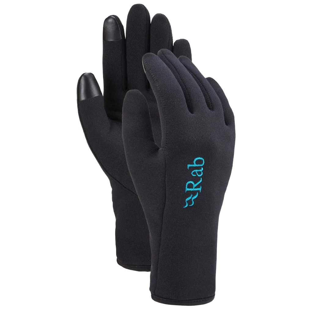 Rab Women&#39;s Power Stretch Contact Glove Black - Booley Galway