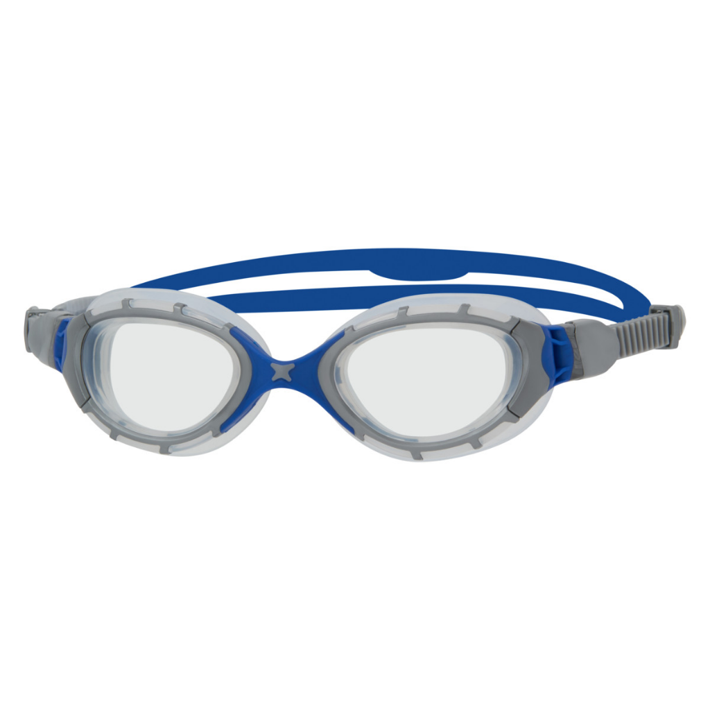 Zoggs Predator Flex Goggles Grey / Blue / Clear - Booley Galway