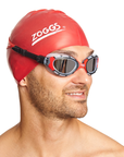 Zoggs Predator Flex Titanium Goggles Clear / Red / Mirror Smoke - Booley Galway