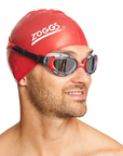 Predator Flex Titanium Goggles - Black / Red / Smoke