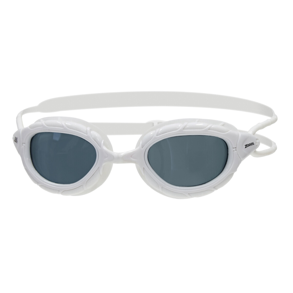 Zoggs Predator Goggles White / Tinted Smoke Lens - Booley Galway