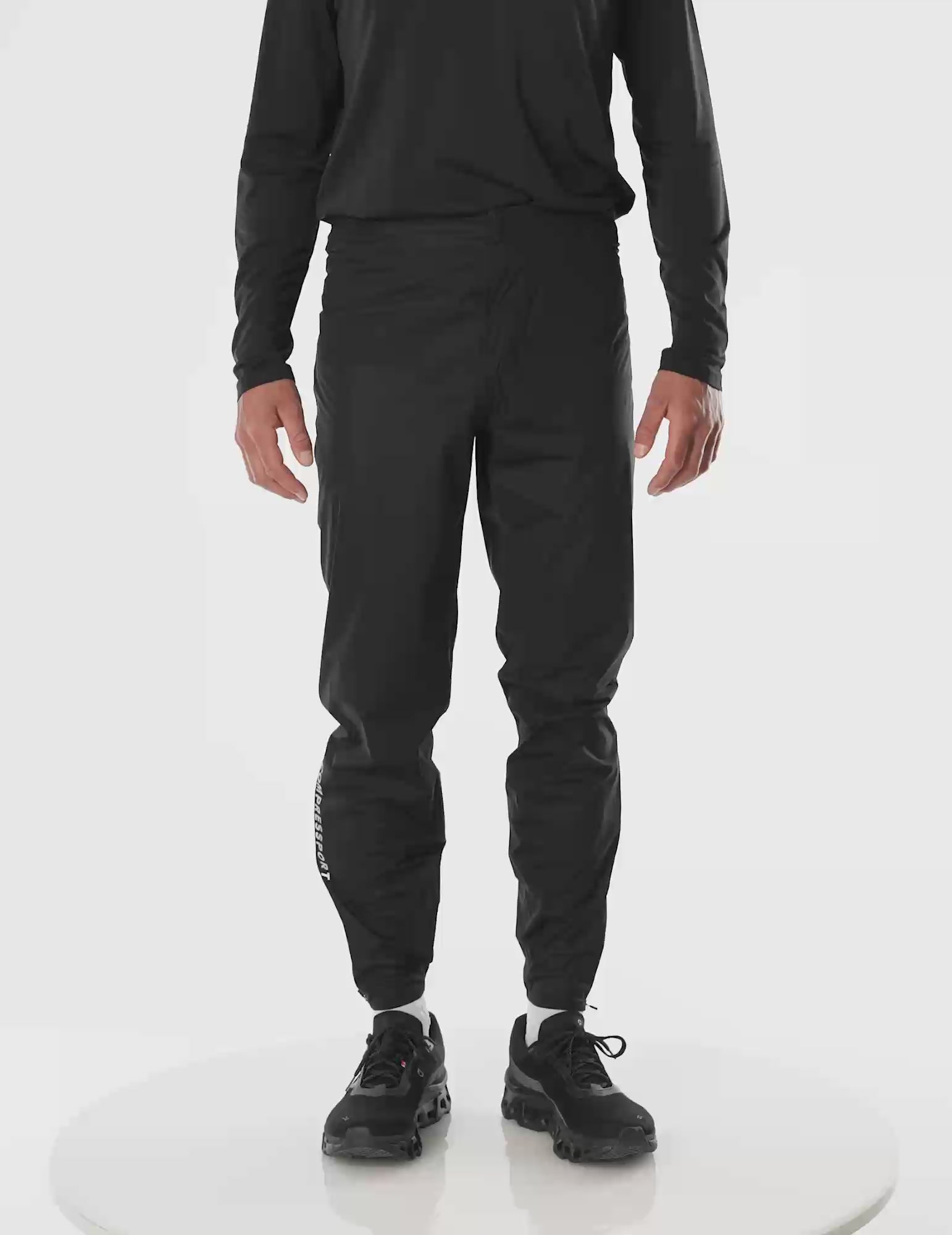 COMPRESSPORT Unisex Hurricane Waterproof 10/10 Pants 2.0 Black - Booley Galway