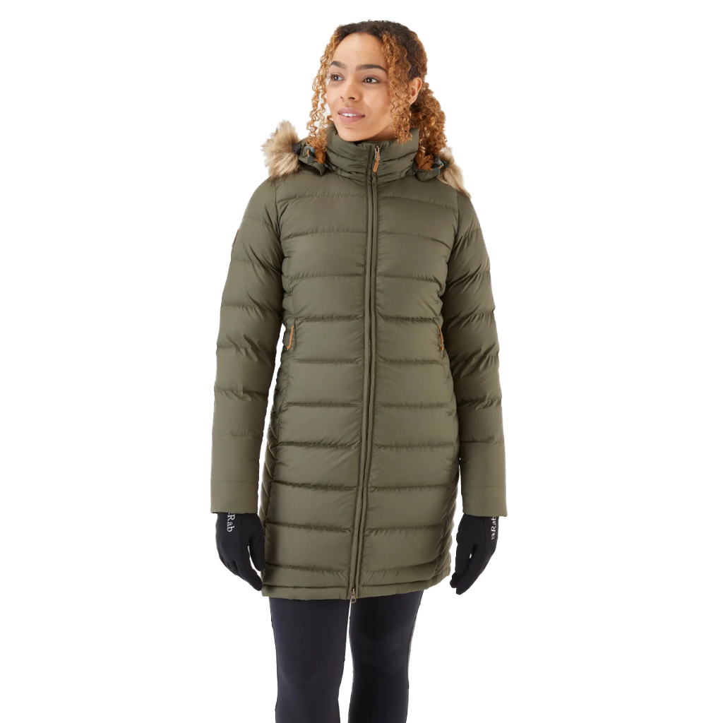 Rab Women&#39;s Deep Cover Parka Army - Booley Galway