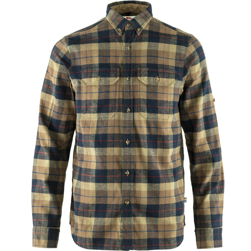 Men's Singi Heavy Flannel Shirt - Dark Sand