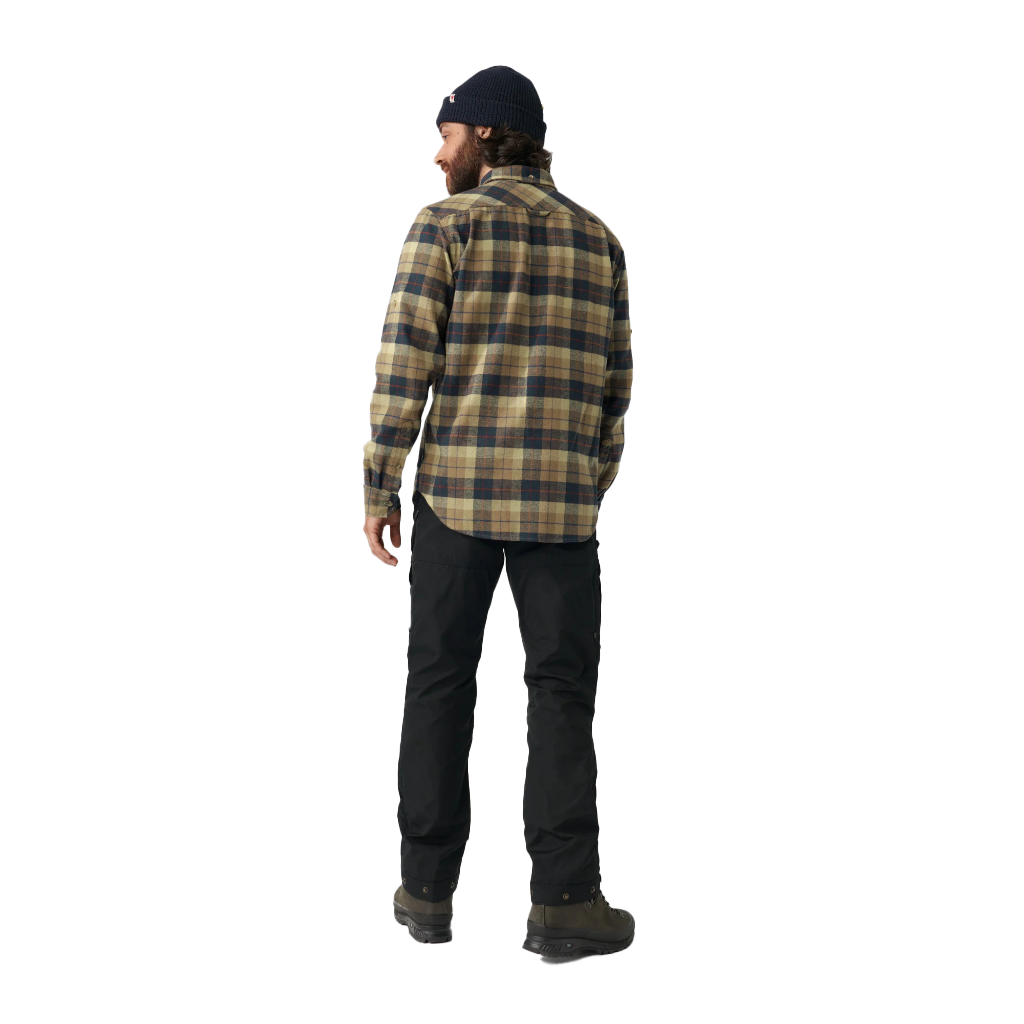 Fjallraven Men's Singi Heavy Flannel Shirt Dark Sand - Booley Galway