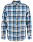 Men's Singi Heavy Flannel Shirt -Dawn Blue-Eggshell