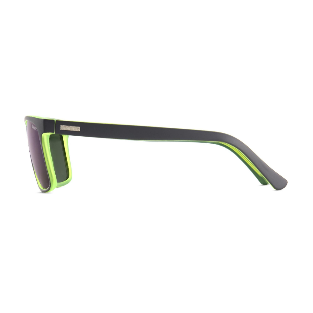 SINNER Oak CX Matte Dark Blue / Green / Polarised SINTEC Icy Green Mirror Lens - Booley Galway