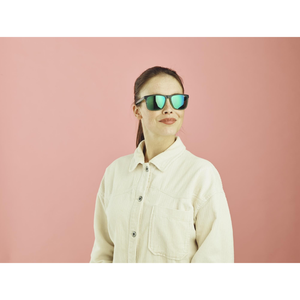 SINNER Oak CX Matte Dark Blue / Green / Polarised SINTEC Icy Green Mirror Lens - Booley Galway