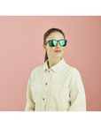 SINNER Oak CX Matte Dark Blue / Green / Polarised SINTEC Icy Green Mirror Lens - Booley Galway