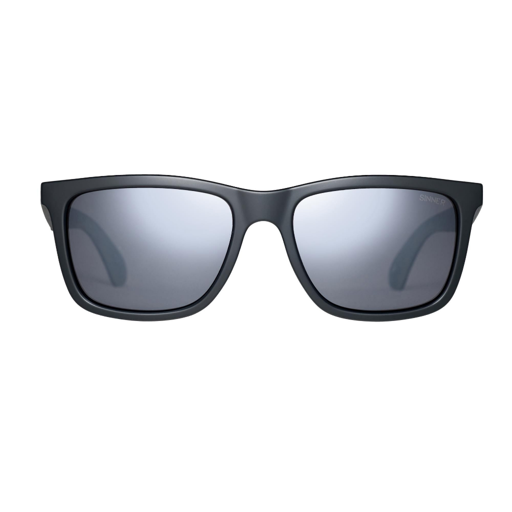SINNER Bretton Matte Black / Polarised SINTEC Smoke Flash Mirror Lens - Booley Galway