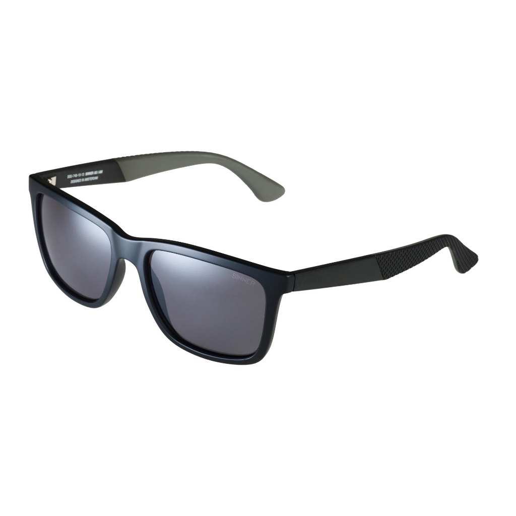 SINNER Bretton Matte Black / Polarised SINTEC Smoke Flash Mirror Lens - Booley Galway