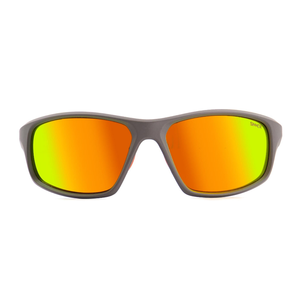 SINNER Fonds Matte Grey / Polarised SINTEC Smoke Orange Oil Lens - Booley Galway