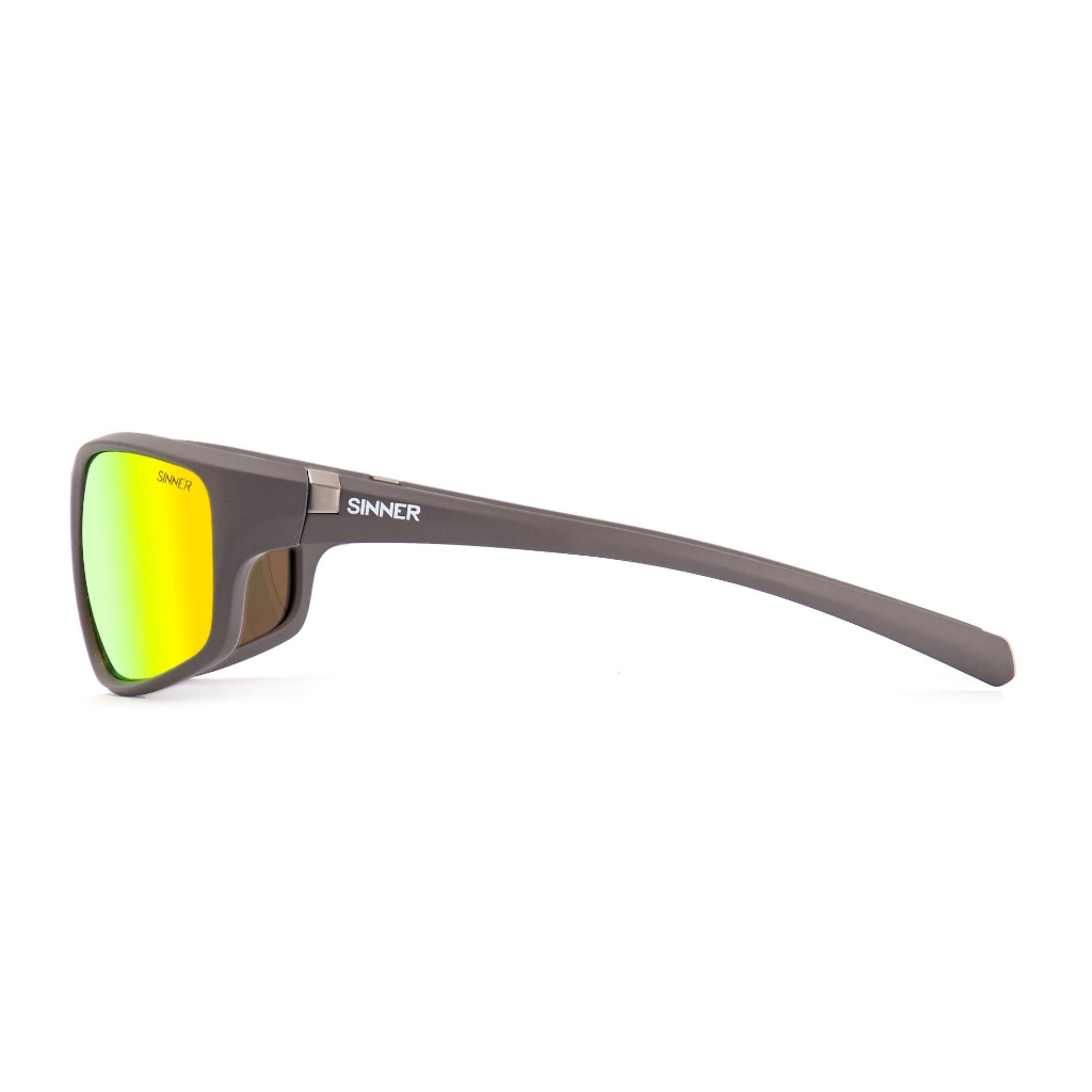 SINNER Fonds Matte Grey / Polarised SINTEC Smoke Orange Oil Lens - Booley Galway