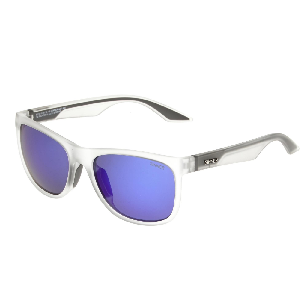 SINNER Rockford Matte Crystal / Smoke Blue Oil Lens - Booley Galway